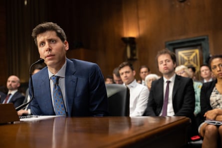 OpenAI’s CEO, Sam Altman, testifies at an oversight hearing in the Senate this week.