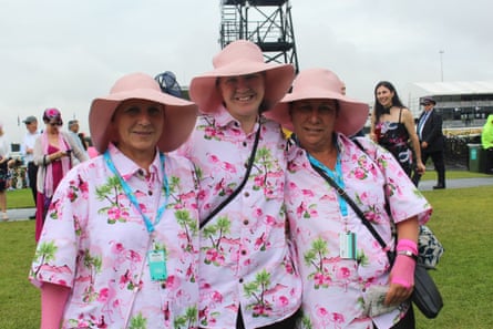 Margaret Smith travelled from Lismore to Sydney to catch a Melbourne Cup cruise ship with friends Leigha and Judy Lawlor.