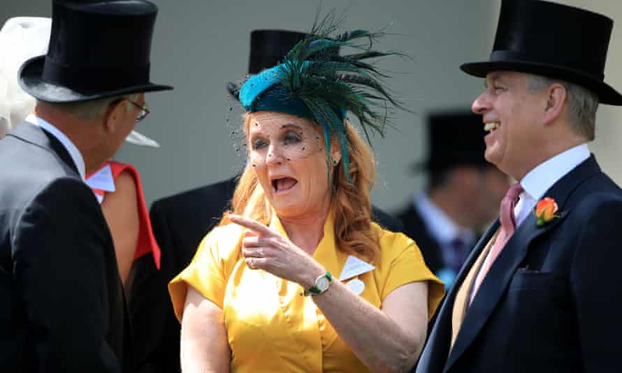 Andrew (r) has remained loyal to his former wife, Sarah Ferguson.
