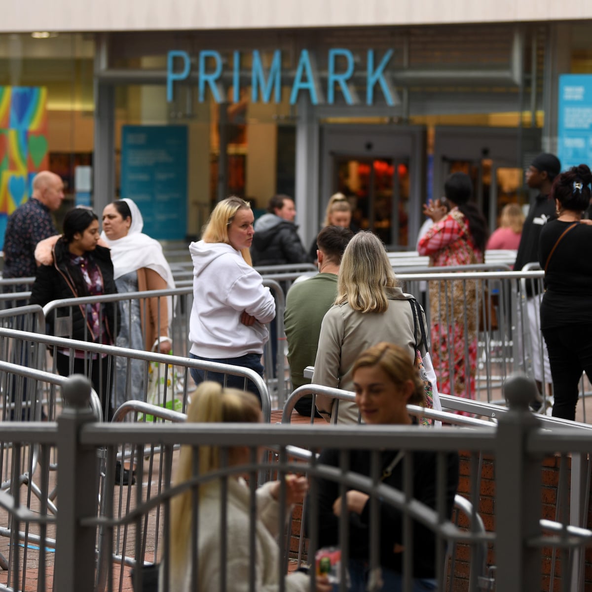 Queues On High Streets As Non Essential Shops Reopen In England