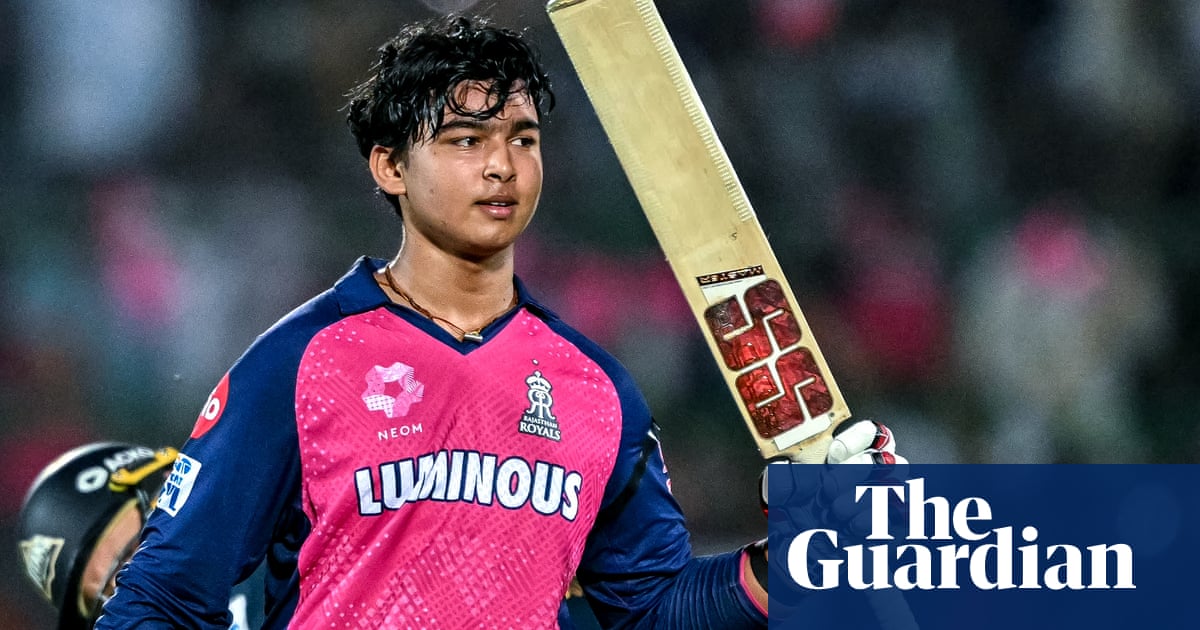 Vaibhav Suryavanshi, 14, makes history with 35-ball IPL century for Rajasthan