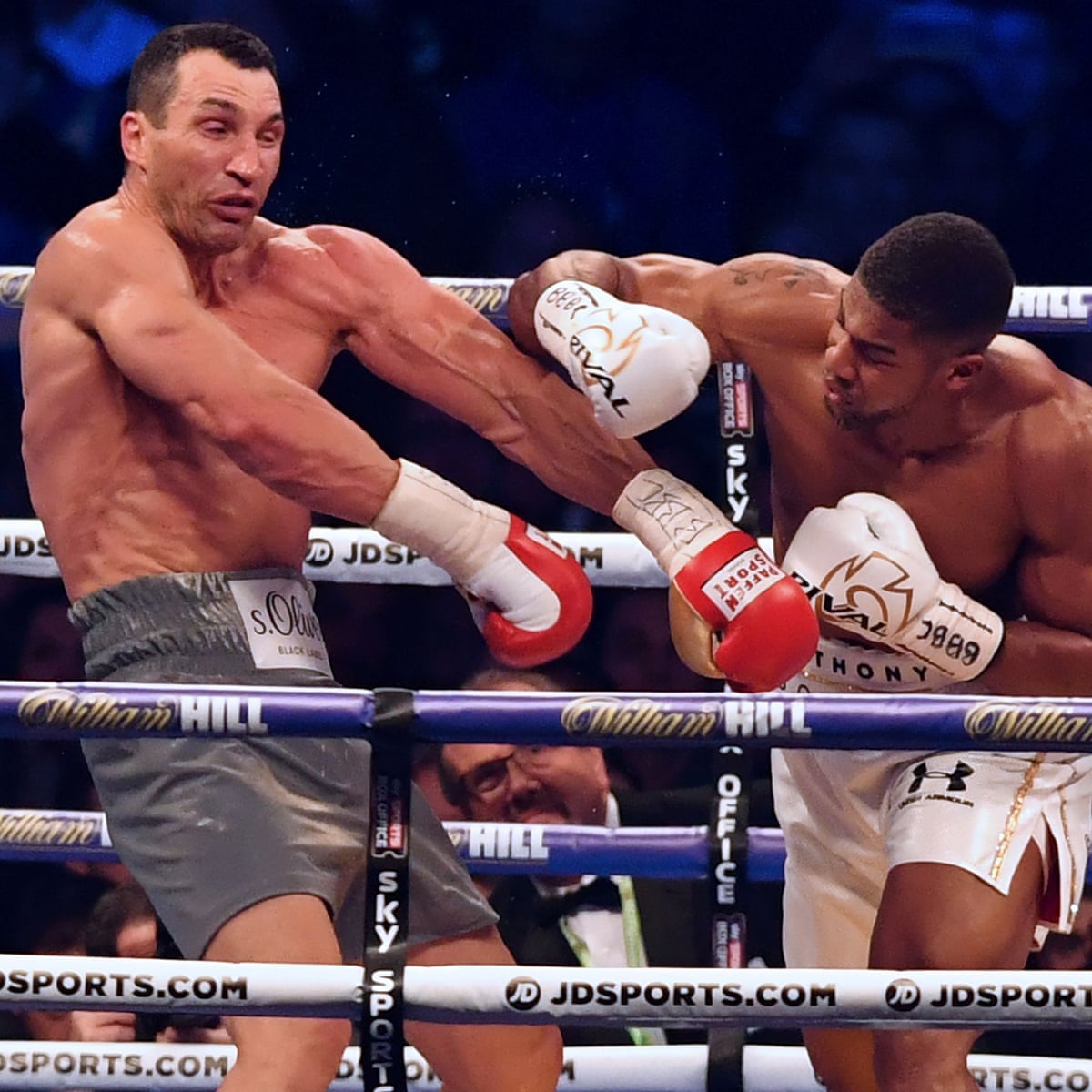 Anthony Joshua defeats Wladimir Klitschko in epic Wembley battle | Anthony Joshua | The Guardian