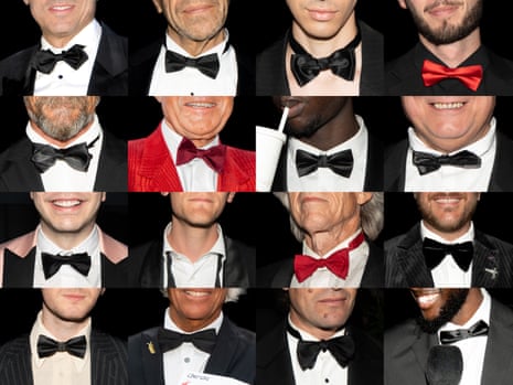 A composite picture of men wearing bow ties