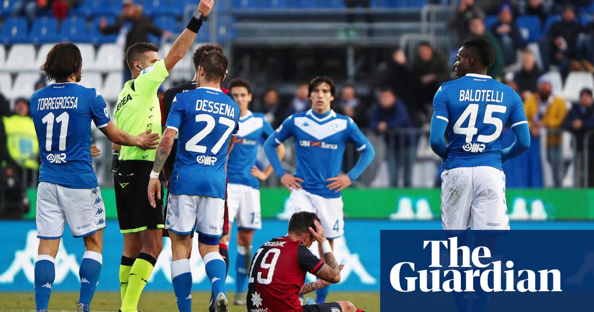 European roundup: Balotelli sent off within eight minutes, Lecce hold Inter