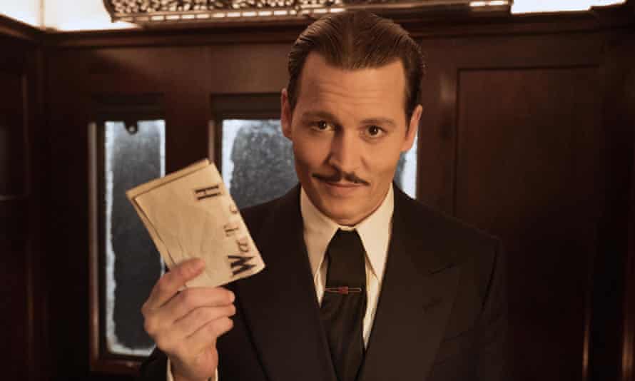 Malign … Johnny Depp as Ratchett, the crooked art dealer.