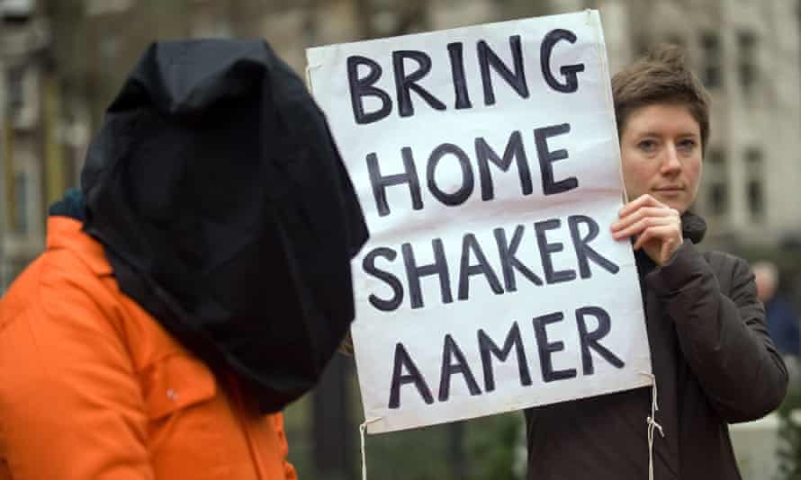 Shaker Aamer protest London