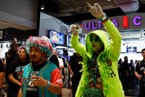 Fans gather on the concourse prior to Game 5.