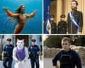 Composite of Shrimp Jesus, Nayib Bukele, Justin Bieber and Super Cat League