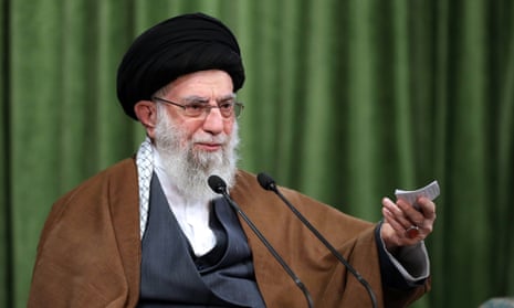 The Iranian supreme leader, Ayatollah Ali Khamenei