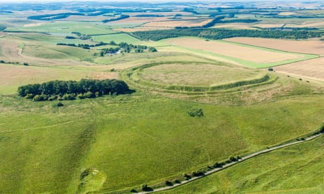 Barbury Castle, on the Wiltshire Downs.