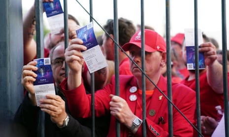 Fans outside the Stade de France