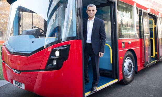 Sadiq Khan unveiled the world’s first hydrogen-powered double-decker bus in November 2016.