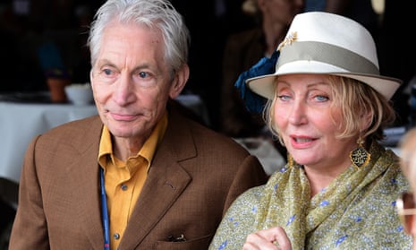 Shirley Watts with her husband, the Rolling Stones drummer Charlie Watts.