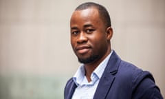 New York, NY - January 9: Author Chigozie Obioma stands for a photograph in New York City on January 9, 2019. Ramin Talaie for The Guardian