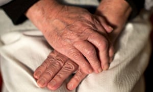 Elderly hands