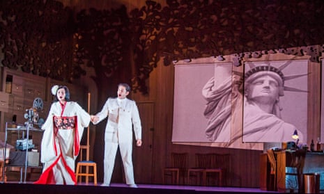 Olga Busuioc (Cio-Cio-San) and Joshua Guerrero (Pinkerton) in Madama Butterfly at Glyndebourne.