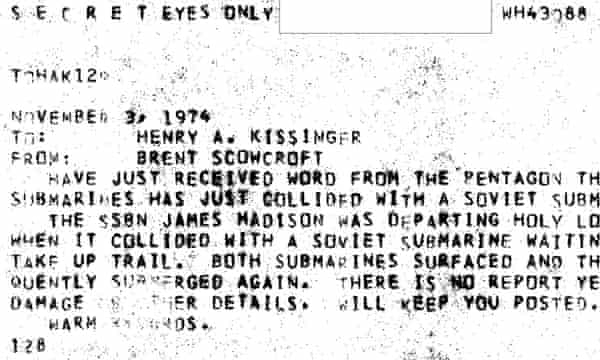Scottish Cold War Nuclear Submarine Collision Kept Secret For 43 Years Scotland The Guardian