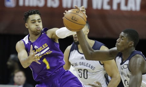 The Lakers’ D’Angelo Russell: a player itching for the green light to express himself.