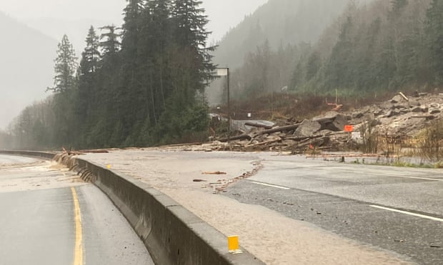 Record rainfall prompts evacuations along the Pacific north-west