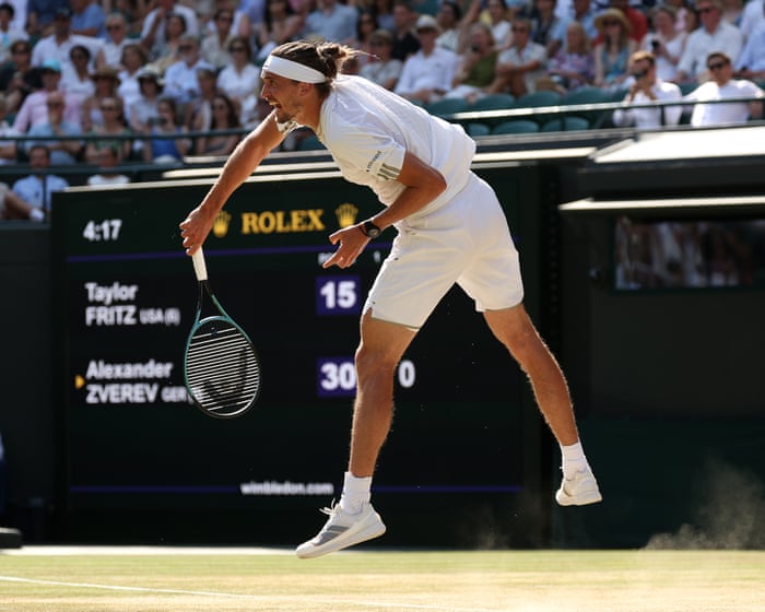 Zverev’s serve blitzes Fritz to set up semi-final with British revelation Fery