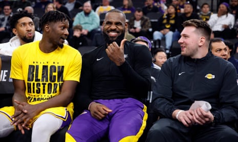 LeBron James says he initially thought Luka Dončić's Lakers trade was a hoax | NBA | The Guardian