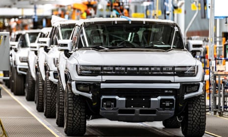 Joe Biden has sought to throw his weight behind electric cars, recently taking the new electric Hummer for a test drive at a GM plant in Michigan and declaring it ‘one hell of a vehicle’.