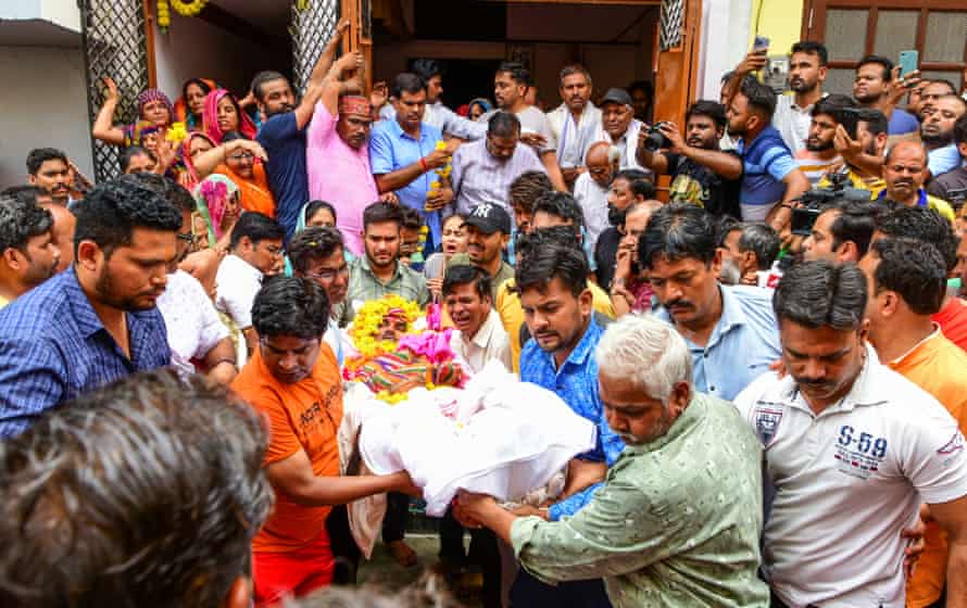 The funeral procession Kanhaiya Lal in Udaipur.