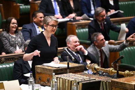 Yvette Cooper speaking about the illegal migration bill in the Commons yesterday.