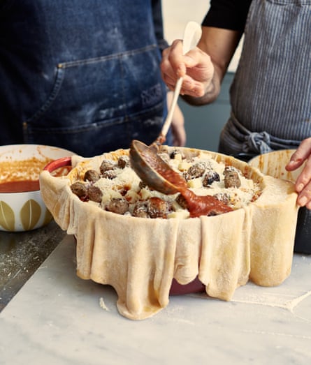 Stanley Tucci  and Jay Rayner fill the timpano pie