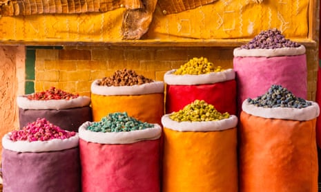 Herbs and dry flowers for sale in Marrakesh