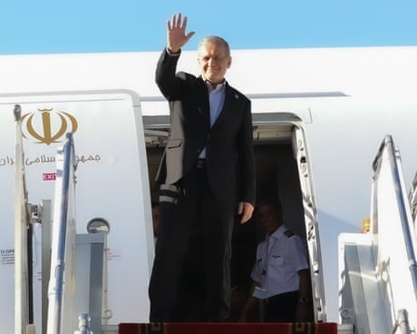 Iran’s president Pezeshkian to address UN general assembly before Zelenskyy takes the stage - live