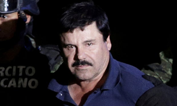‘El Chapo’ Guzman is escorted by soldiers in Mexico City in 2016.