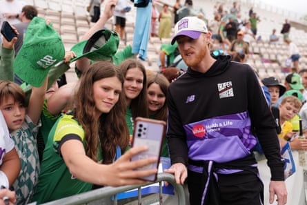 Ben Stokes poses for a selfie