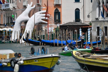 An installation in Venice during the 2017 Biennale.