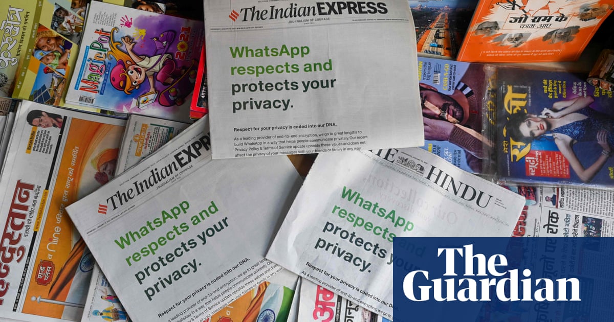 WhatsApp sues Indian government over ‘mass surveillance’ internet laws