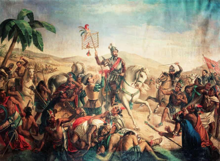 Tlaxcalans allied with Hernán Cortés to bring down the Aztec empire in 1520.