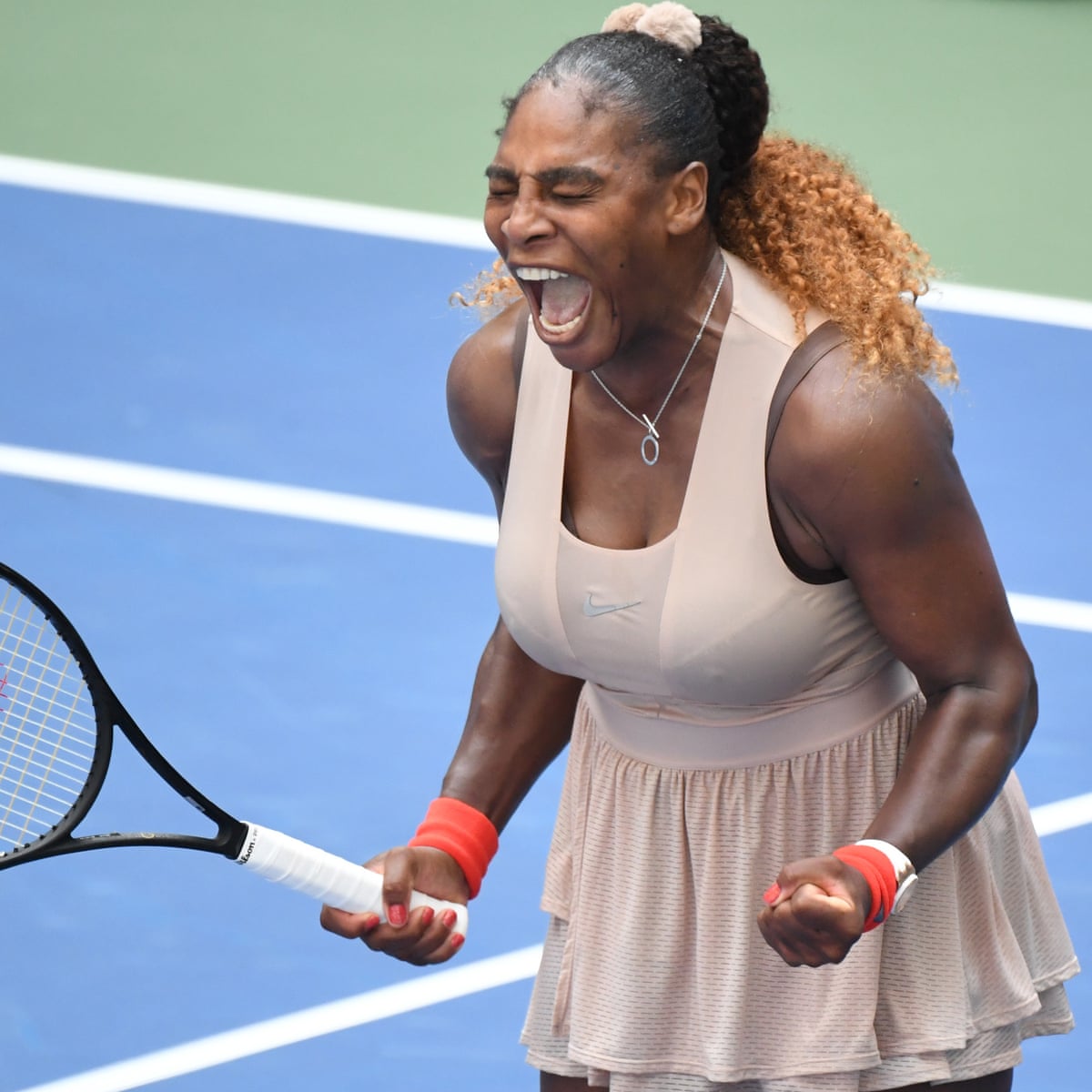 Serena Williams Hits Top Gear To End Maria Sakkari S Challenge At Us Open Sport The Guardian