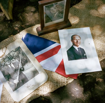 Photographs of the late Prince Philip sent to Yakel villagers from Buckingham Palace