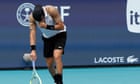 Berrettini almost collapses on court as Murray fights back to win at Miami Open – video