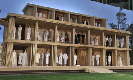 The pavilion transformed into a giant dolls’ house full of models