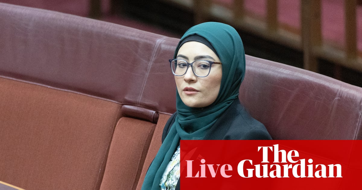 Australian politics live: Fatima Payman linking Haines-style attack to staffing allocation is ‘outrageous’, Labor says