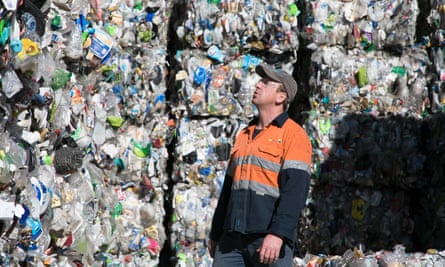 Mark Whiting, supervisor at the ReGroup recycling facility in Hume in the ACT.