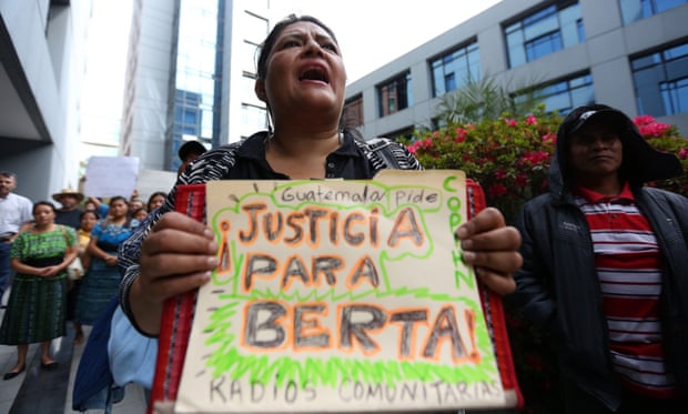 Berta Cáceres protest Guatemala