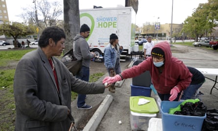 A mobile shower service for the homeless in Los Angeles. With no fixed address and little trust in the government, the homeless population has always been notoriously difficult to track.