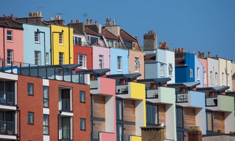 Colourful Georgian houses in Bristol