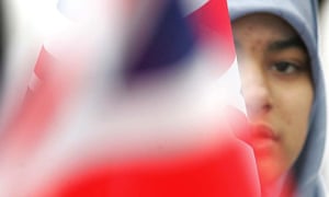 A Muslim woman at an Islamaphobia rally in 2006.