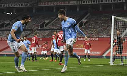 Stones sets up derby win as City return to final
