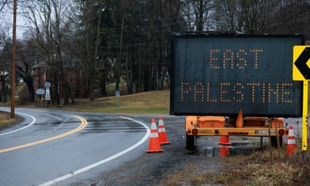 East Palestine road sign