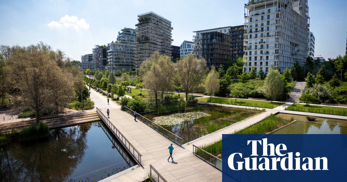 Car-free streets, geothermal heating and solar panels: Paris's new eco-district in pictures