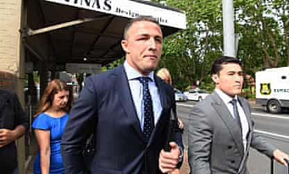 Former NRL star 'just went at' ex-wife's father, court told